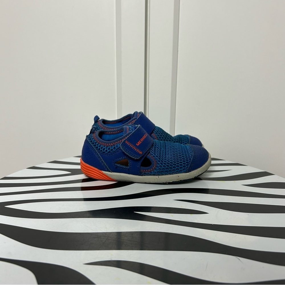 Merrell bare steps blue orange